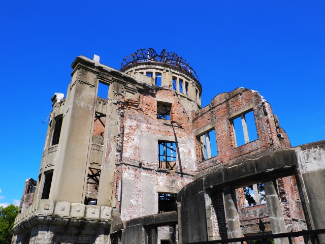 Atomic Bomb Dome and Peace Memorial Park di Hiroshima, Jepang.