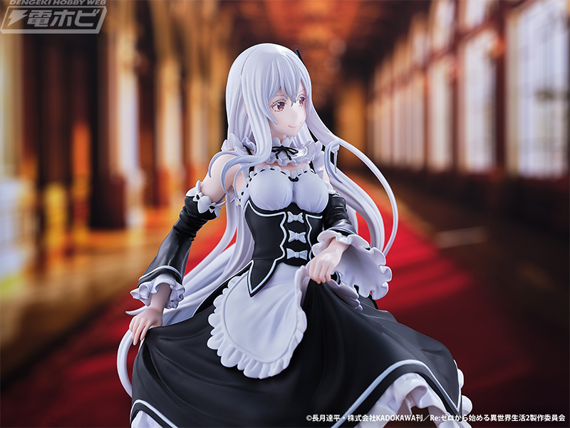 Action figure Echidna dari anime Re Zero memakai baju maid, rilis Januari 2026. Harganya Rp 2,3 juta-an.