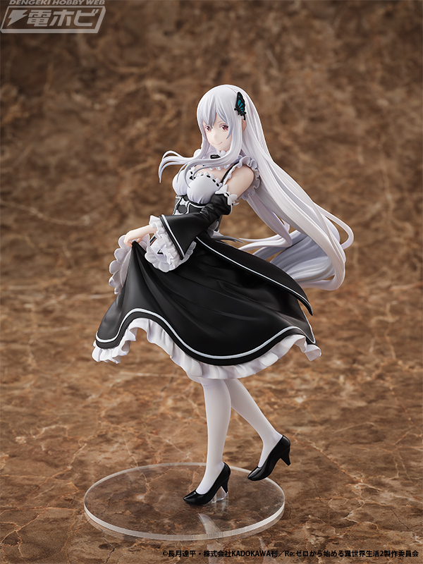 Action figure Echidna dari anime Re Zero memakai baju maid, rilis Januari 2026. Harganya Rp 2,3 juta-an.