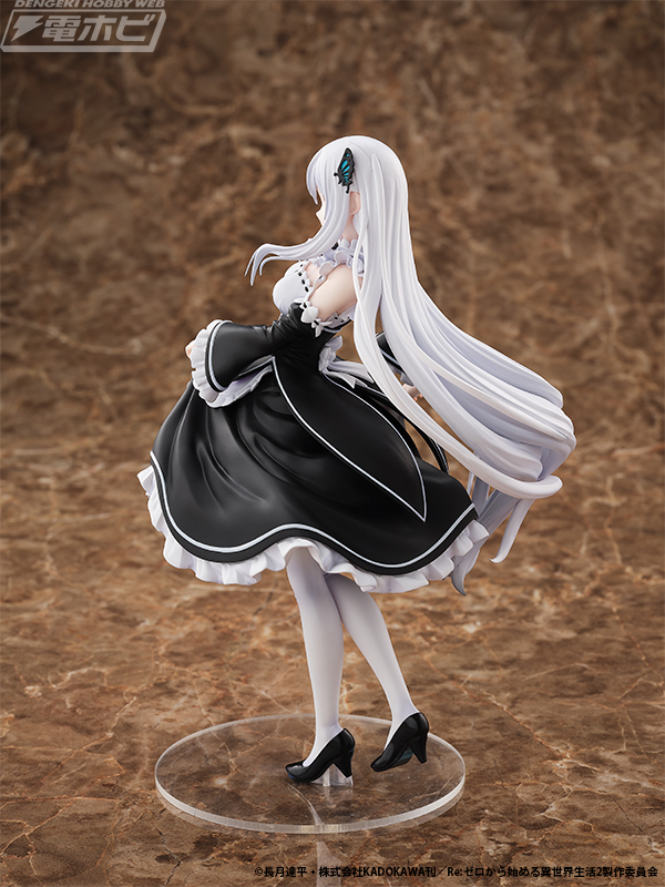 Action figure Echidna dari anime Re Zero memakai baju maid, rilis Januari 2026. Harganya Rp 2,3 juta-an.
