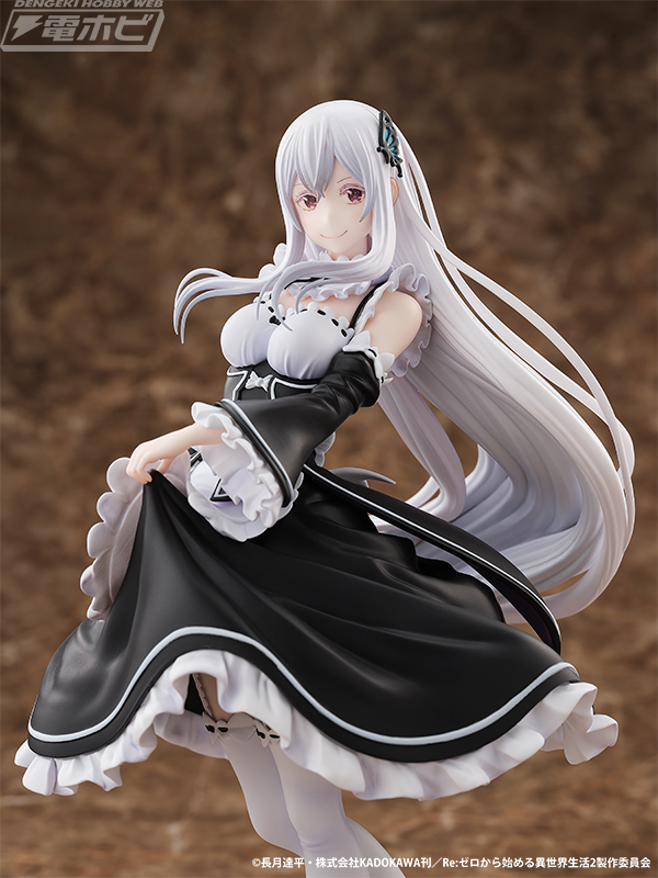 Action figure Echidna dari anime Re Zero memakai baju maid, rilis Januari 2026. Harganya Rp 2,3 juta-an.