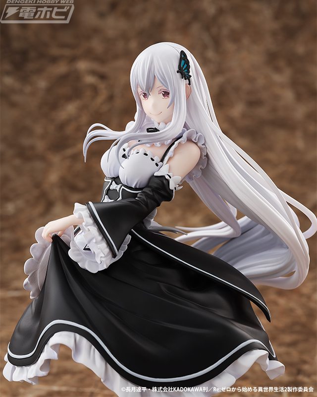 Action figure Echidna dari anime Re Zero memakai baju maid, rilis Januari 2026. Harganya Rp 2,3 juta-an.