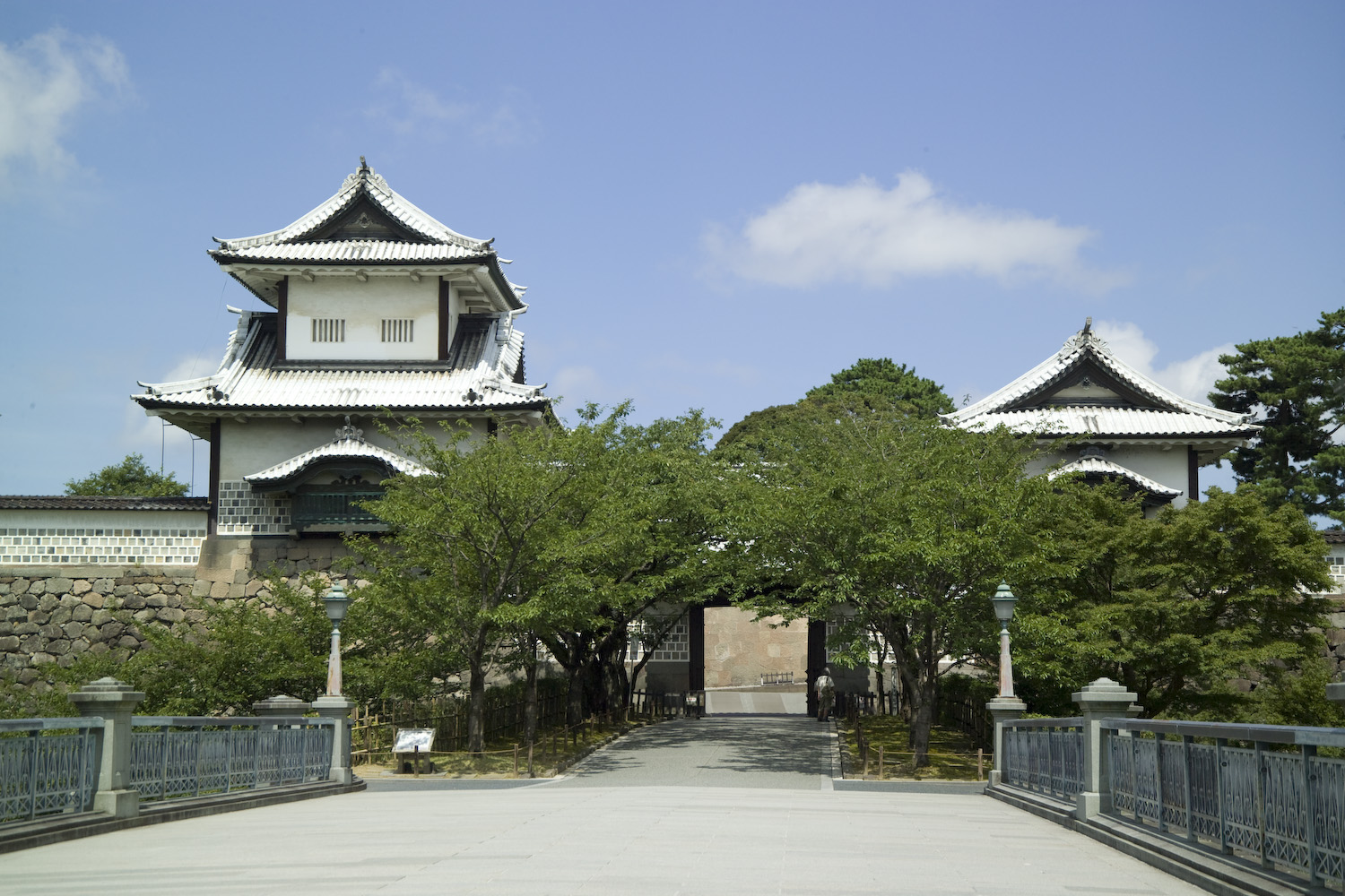 Kastil Kanazawa di Prefektur Ishikawa, Jepang.