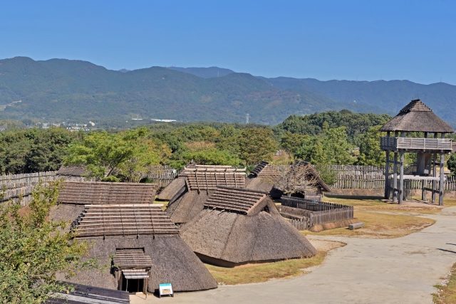 Yoshinogari, taman bersejarah di Prefektur Saga, Jepang.