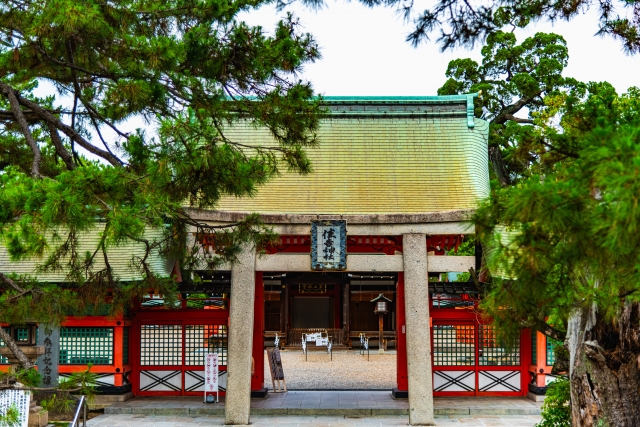 Sumiyoshi Taisha di Osaka, Jepang.