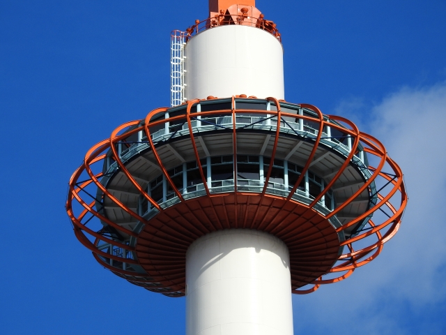 Dek Observasi di Menara Kyoto, Jepang.