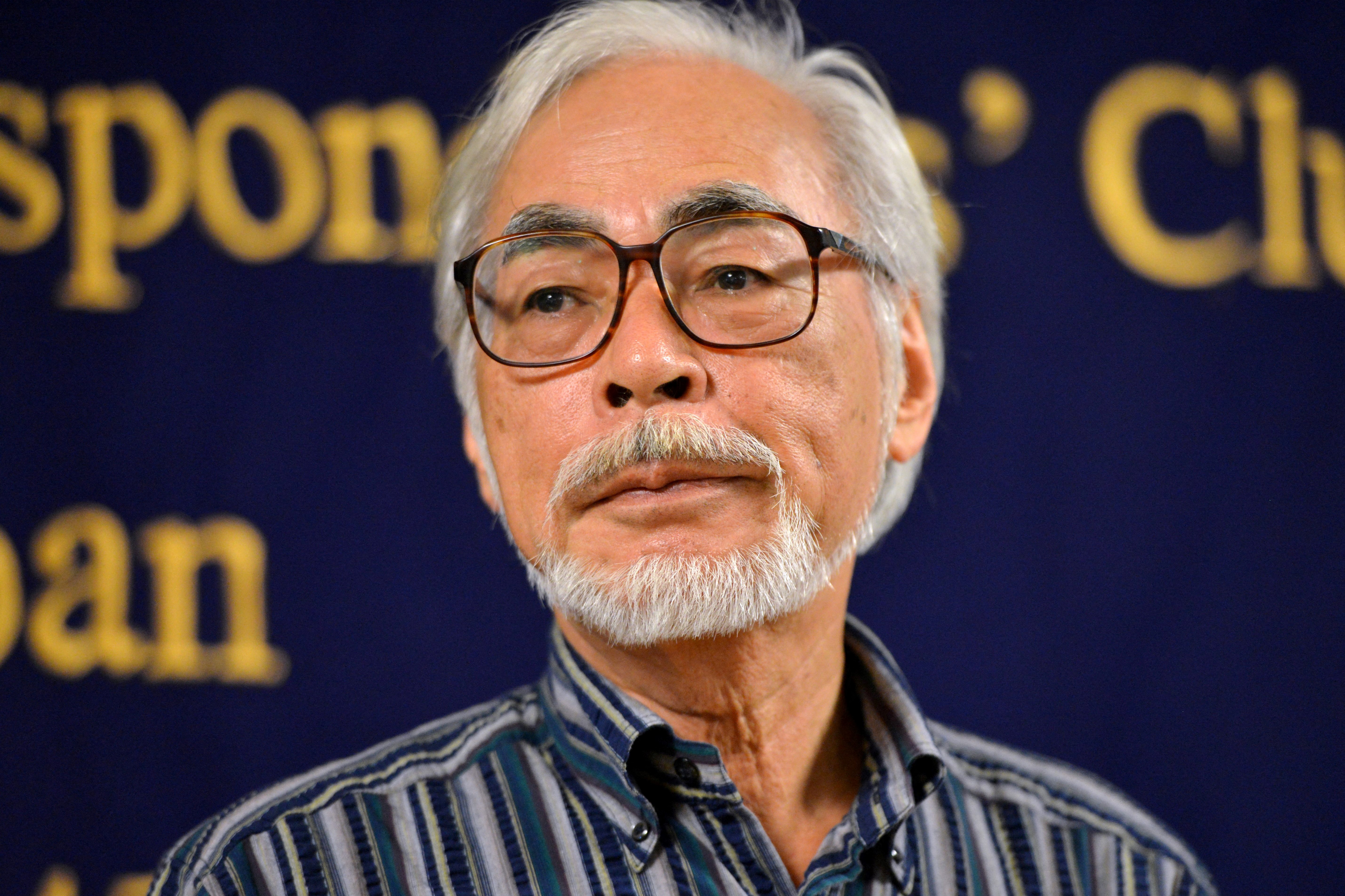 Animator sekaligus co-founder Studio Ghibli, Hayao Miyazaki. Studio Ghibli tepat berusia 40 tahun bulan ini! (13/7/2015)