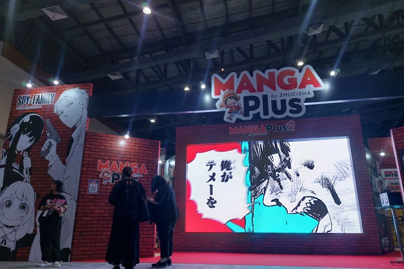 Suasana di lokasi Anime Festival Asia Indonesia yang digelar di Jakarta Convention Center, Jakarta pada Minggu (8/6/2025). 