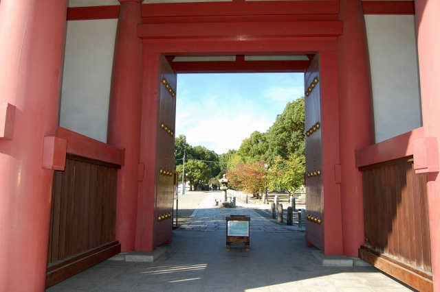 Kuil Shitennoji Dongdaemun di Osaka, Jepang.