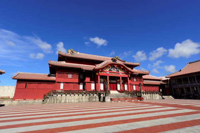 Kastil Shuri, tempat wisata di Okinawa, Jepang.
