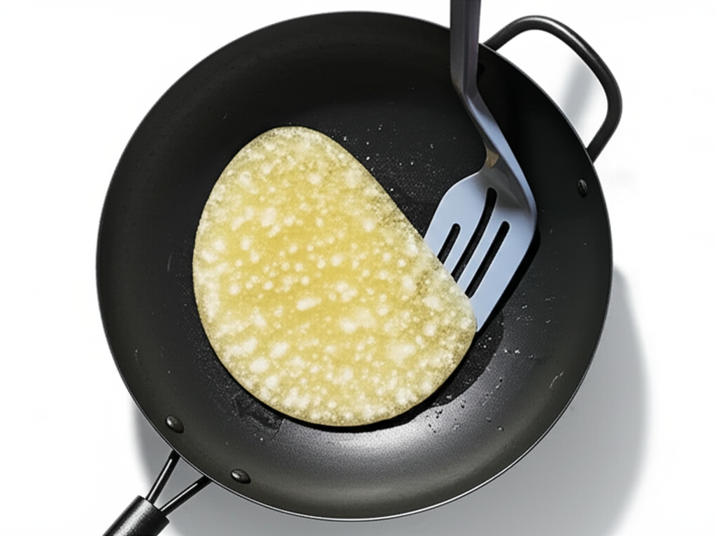 Ilustrasi minyak goreng bekas dipadatkan sebelum dibuang.