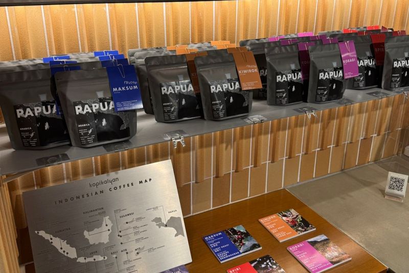 Jenis Kopi Papua yang hadir di Shibuya, Tokyo, Jepang.