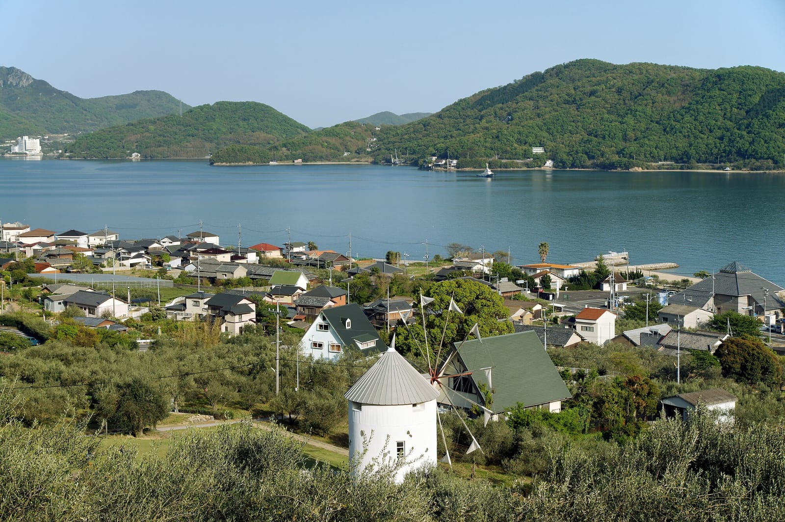 Taman Zaitun Shodoshima di Pulau Shōdo, Shodoshima, Prefektur Kagawa, Jepang.