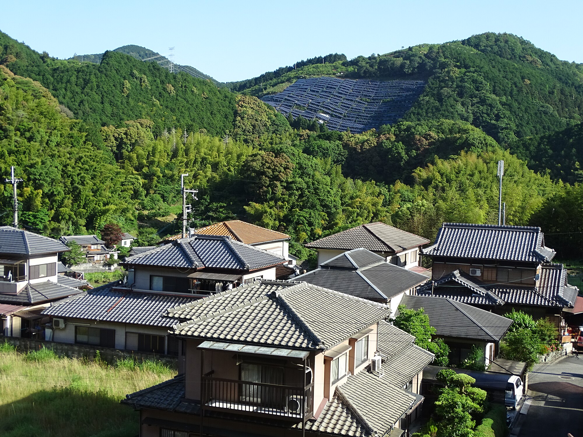Pemandangan pegunungan di dekat Koyasan - Jepang.