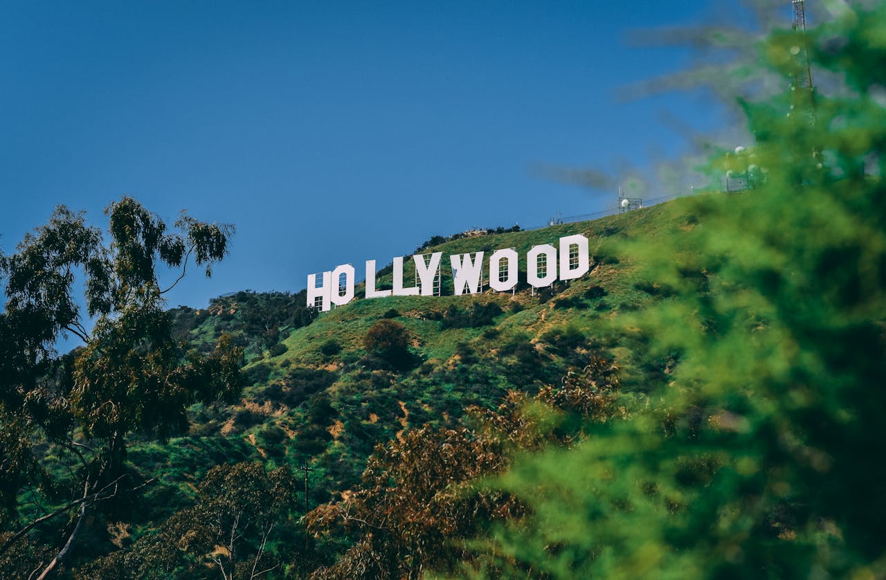 Tanda Hollywood di Los Angeles, Amerika Serikat.