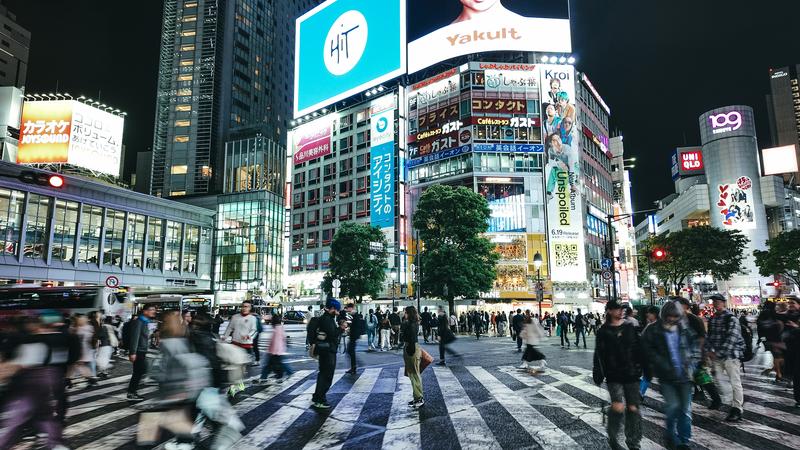 Shibuya Crossing di Tokyo, Jepang.