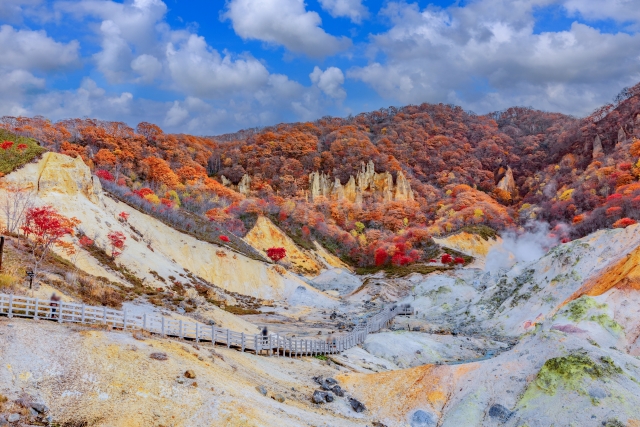 Noboribetsu Onsen di Hokkaido, Jepang.