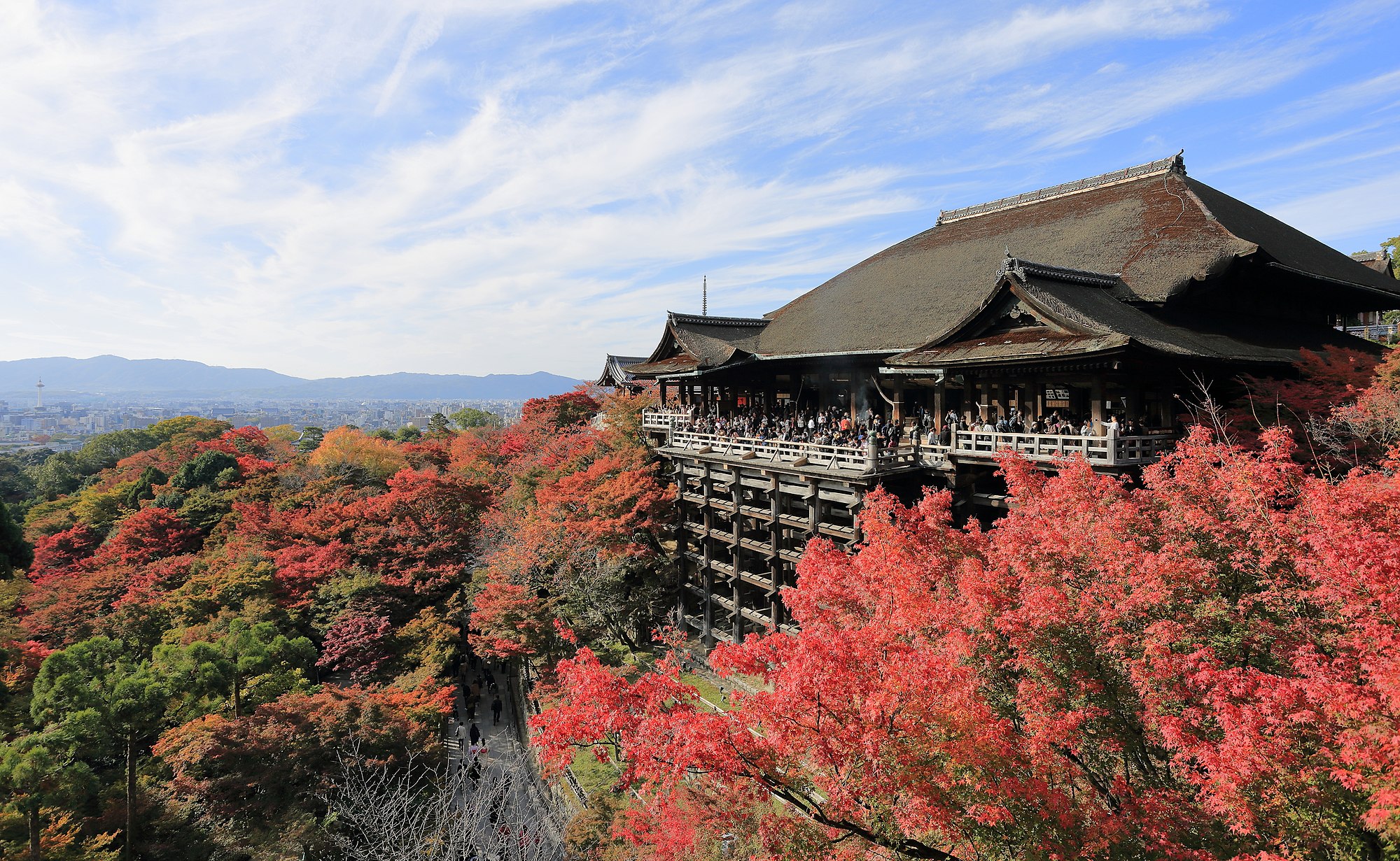 Kiyomizu-dera, Kyoto, Jepang, bagian dari Situs Warisan Dunia UNESCO.