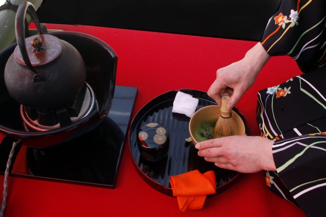 Upacara minum teh di Jepang.