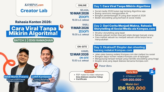 Workshop Rahasia Konten 2026: Cara Viral Tanpa Mikirin Algoritma (Batch 2)