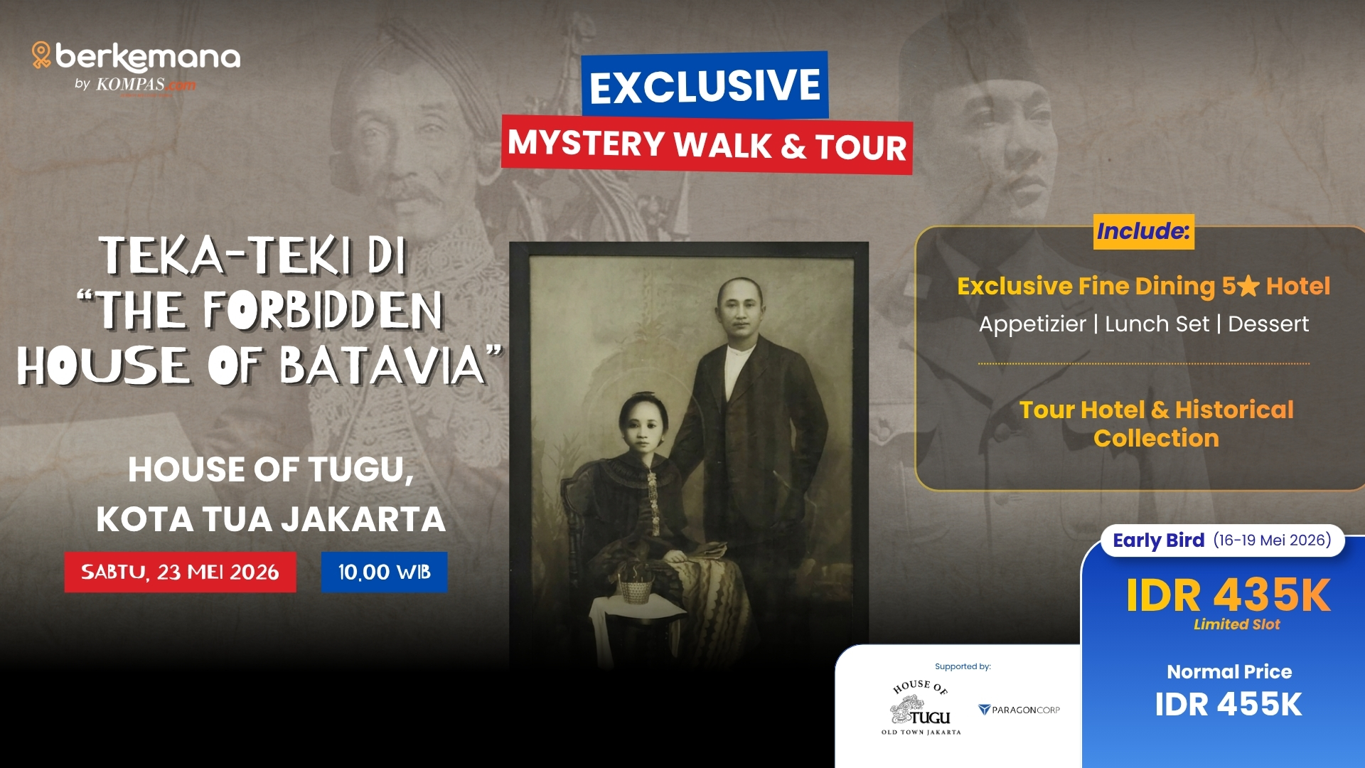 Berkemana Mystery Walk & Tour - 23 Mei 2026