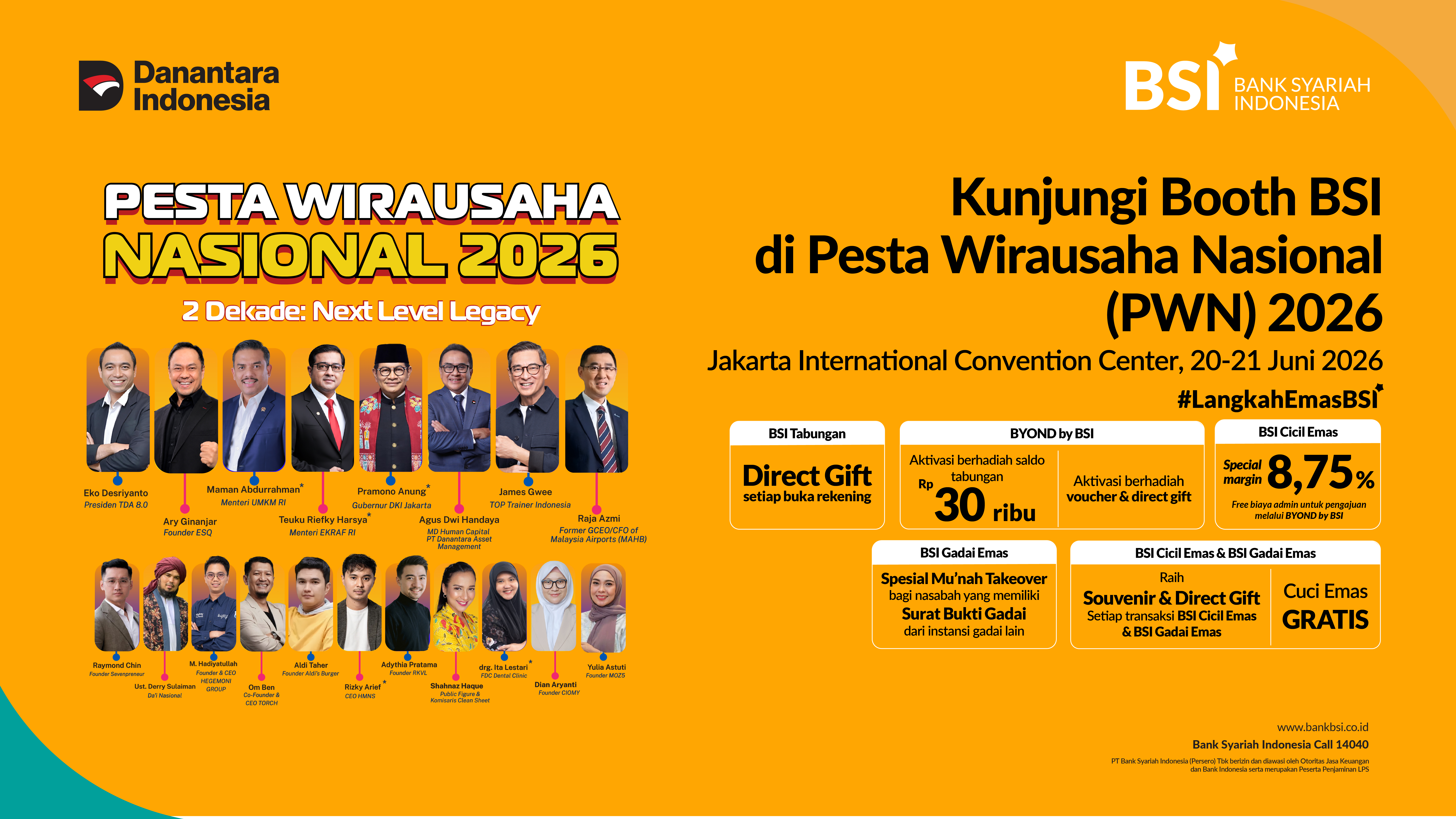 Pesta Wirausaha Nasional (PWN) 2026 with BSI