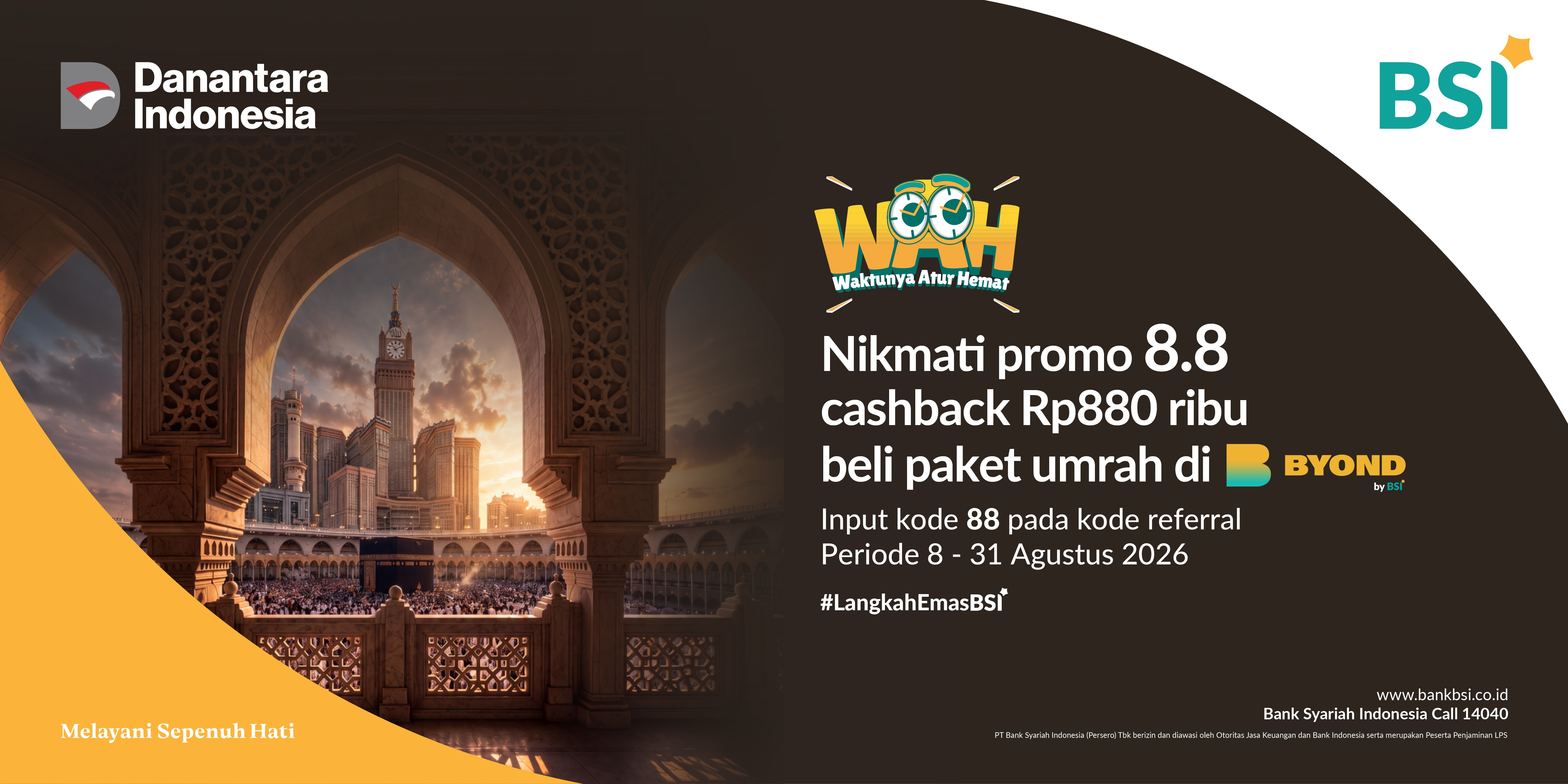 Cashback 8.8 Umrah