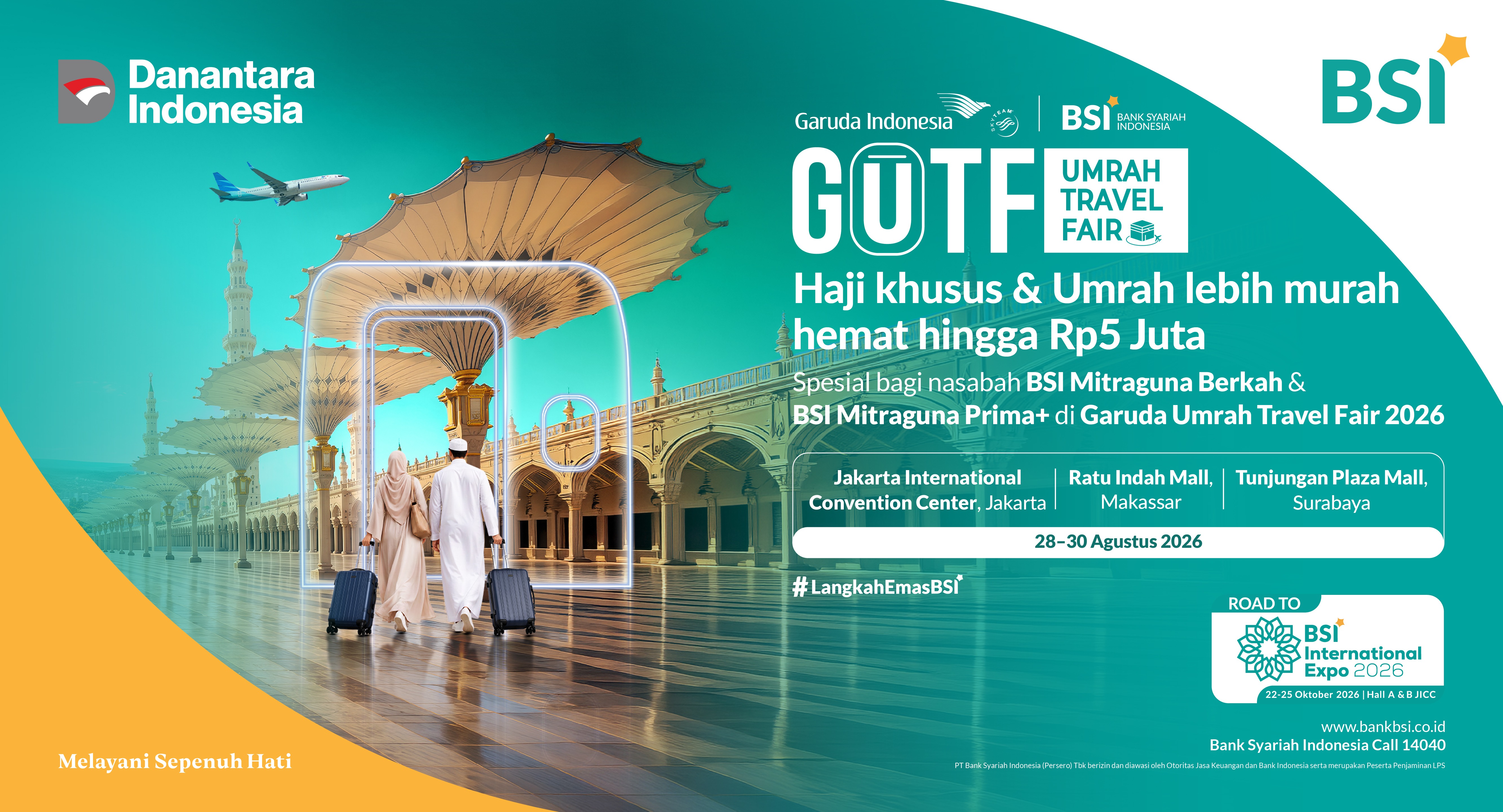 BSI MITRAGUNA di EVENT GARUDA UMRAH TRAVEL FAIR 2026