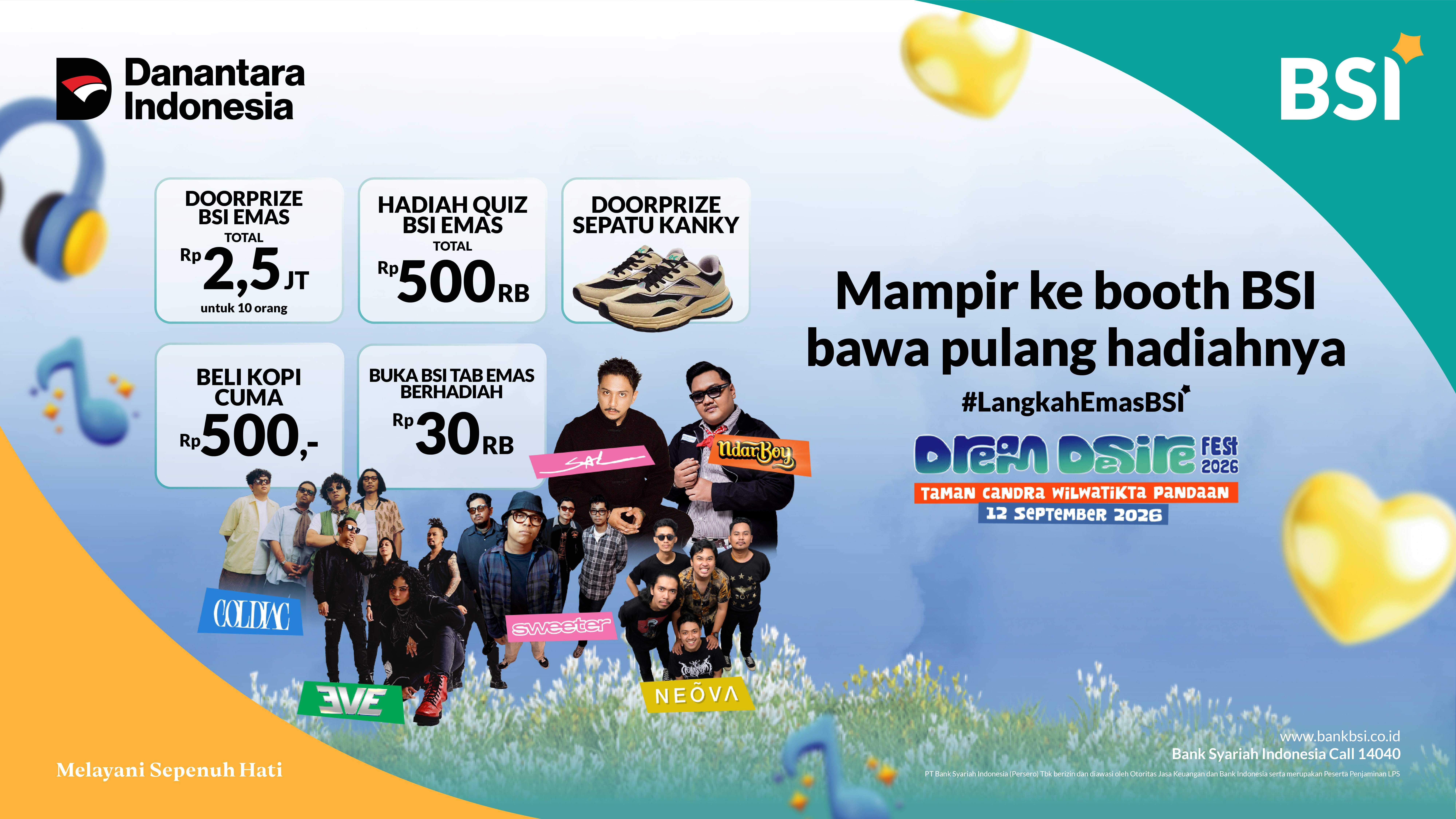 Promo Program Booth BSI di Dream Desire Fest 2026