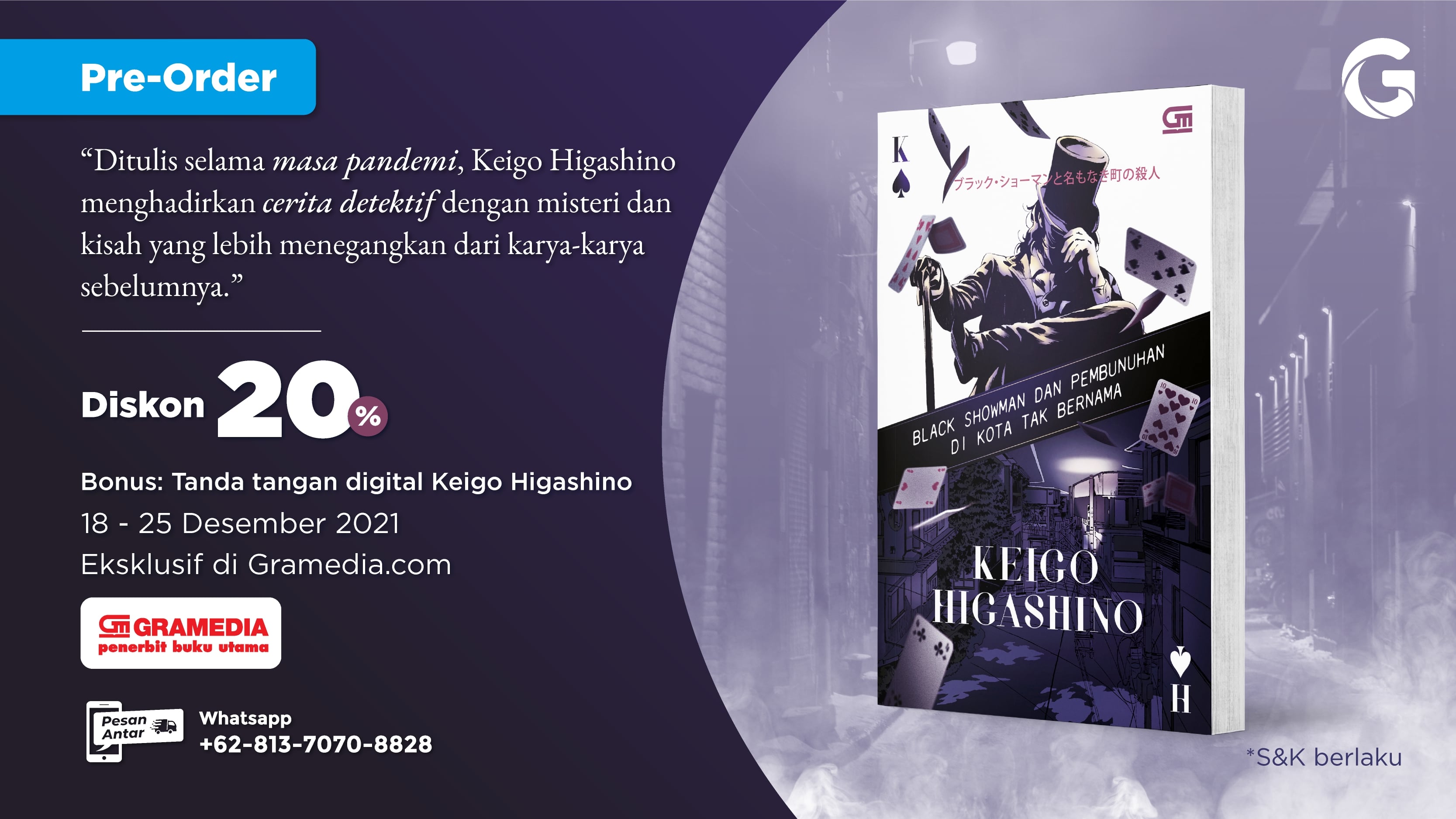 Pre-Order Novel Terbaru Keigo Higashino di Gramedia.com