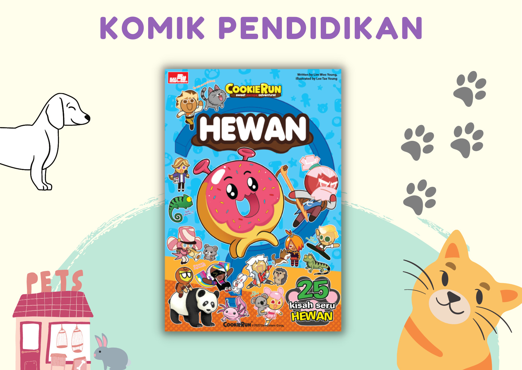 Buku Cookie Run Sweet Escape Adventure! Hewan