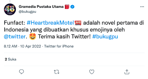 Emoji Twitter Novel Heartbreak Motel Ika Natassa