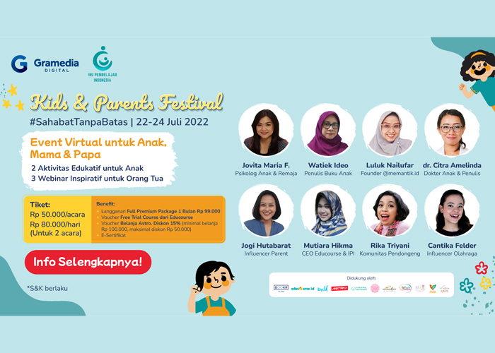 Webinar dan Online Activity Kids and Parents Festival