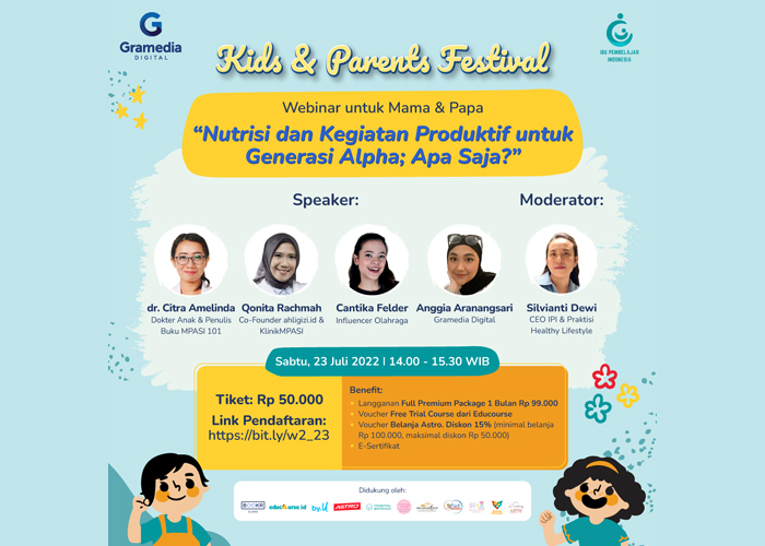 Nutrisi dan Kegiatan untuk Generasi Alpha pada Kids and Parents Festival