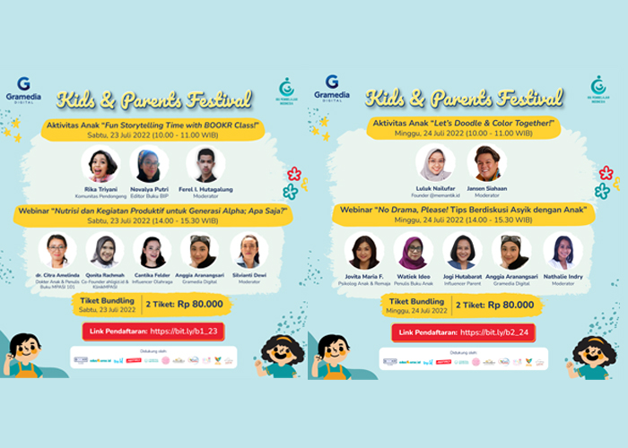 Bundling Ticket Kids and Parents Festival