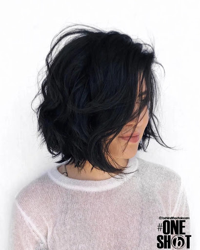 shaggy wavy bob