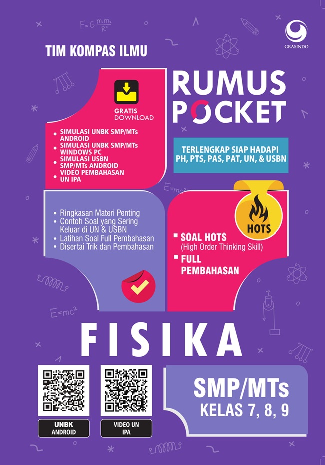 Rumus Pocket Fisika SMP/MTs Kelas 7 , 8 , 9