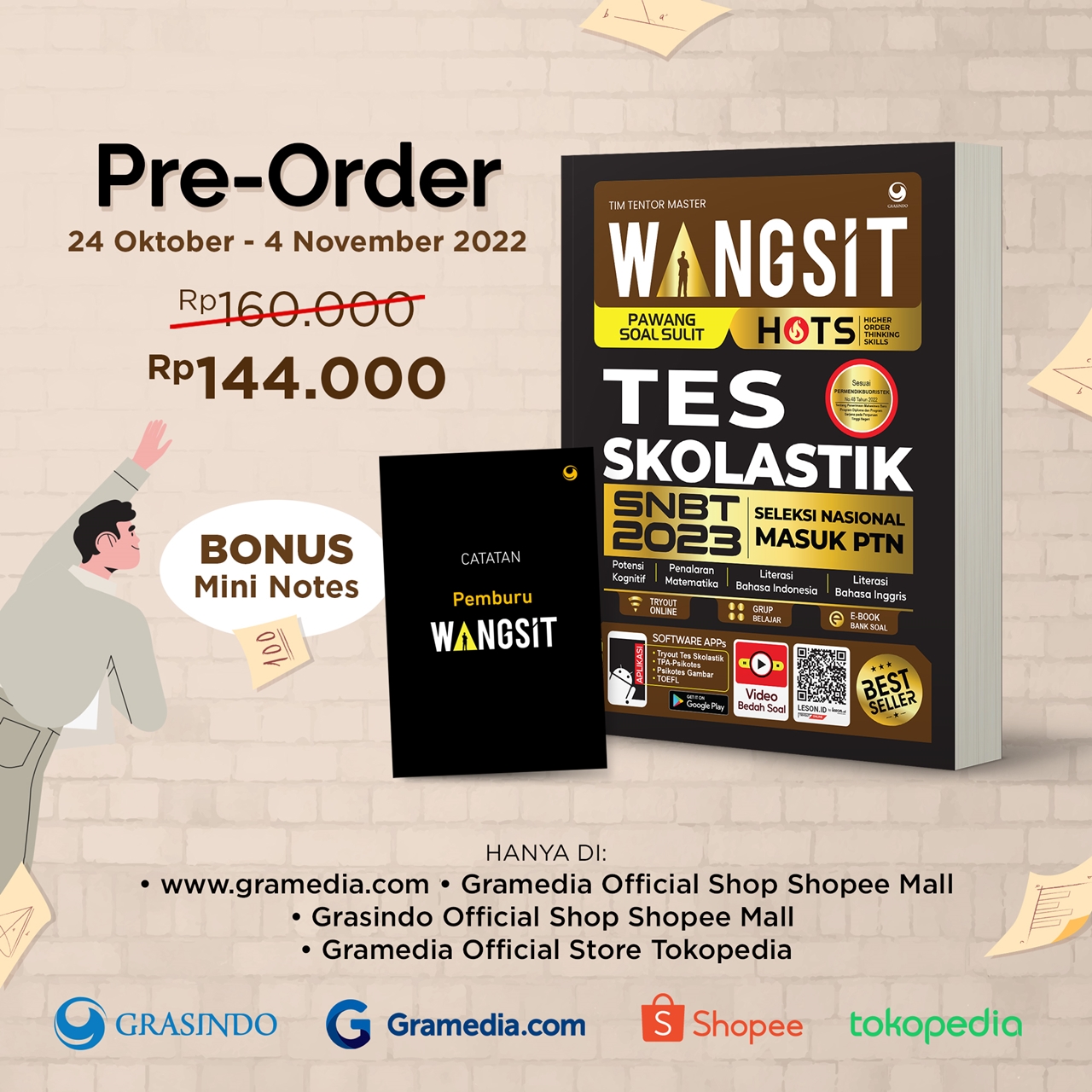 Buku Wangsit Hots Tes Skolastik Seleksi Nasional Masuk PTN