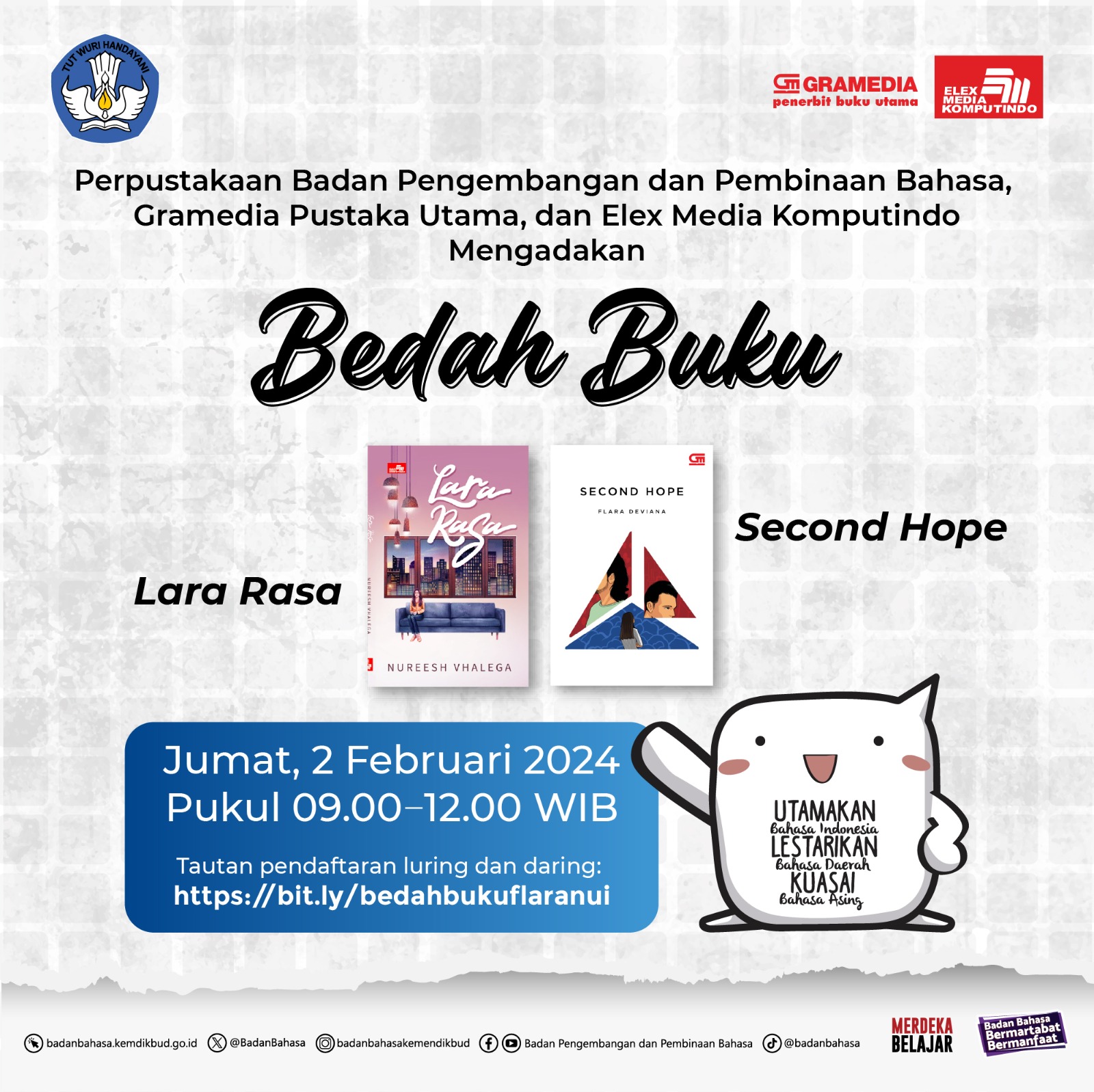 Bedah Buku Lara Rasa dan Second Hope