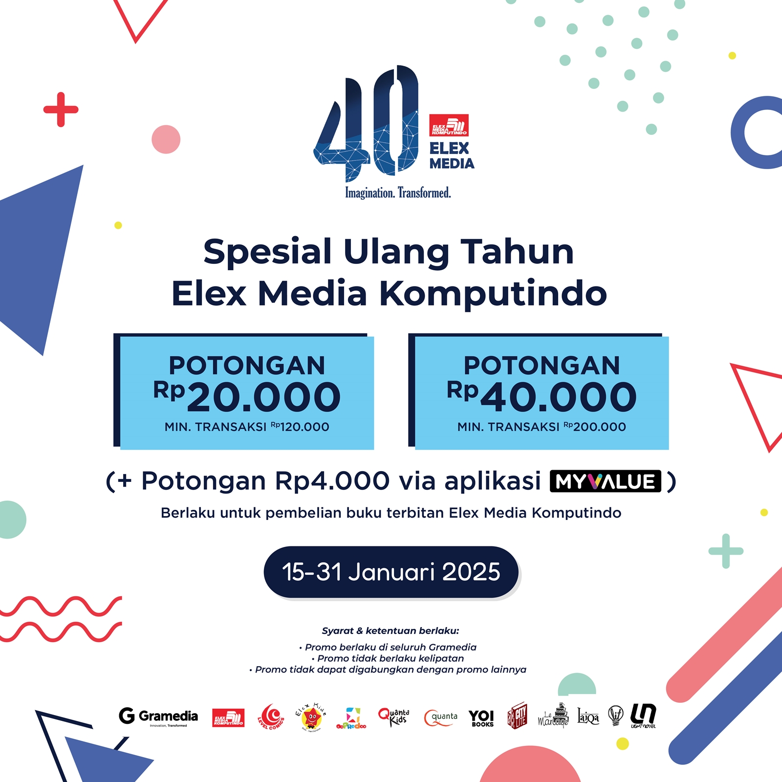 Promo Ulang Tahun Elex Media Komputindo