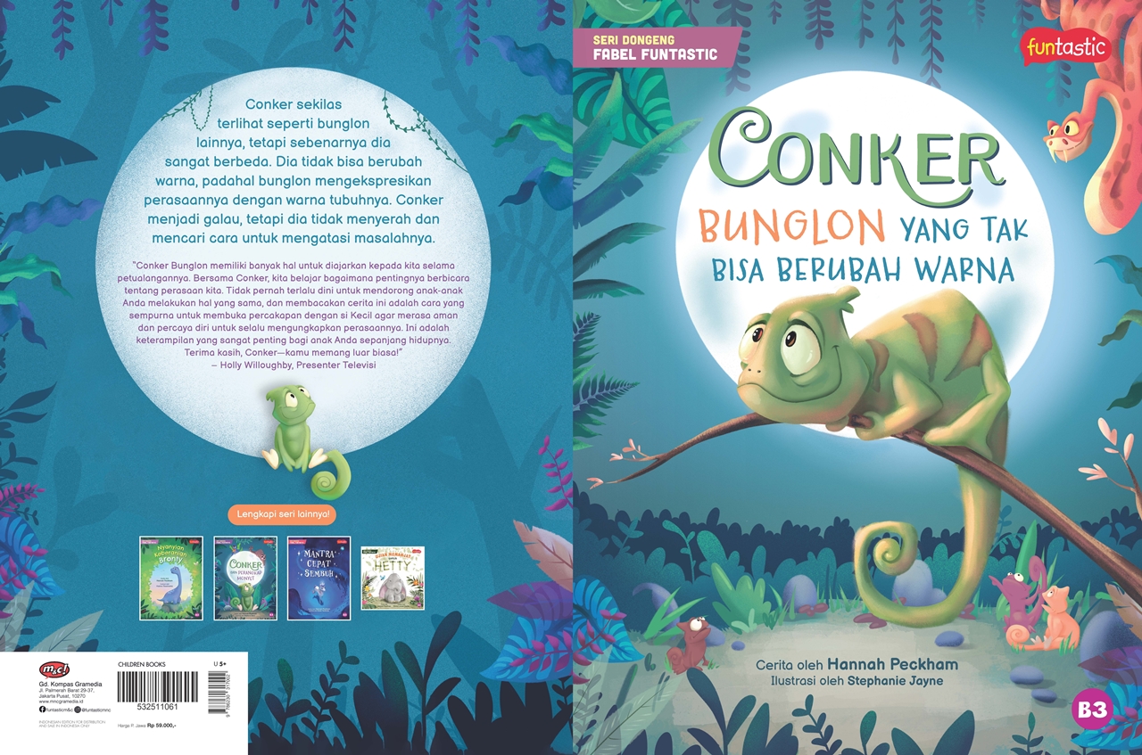 Seri Dongeng Fabel Funtastic: Conker, Bunglon yang Tak Bisa Berubah Warna