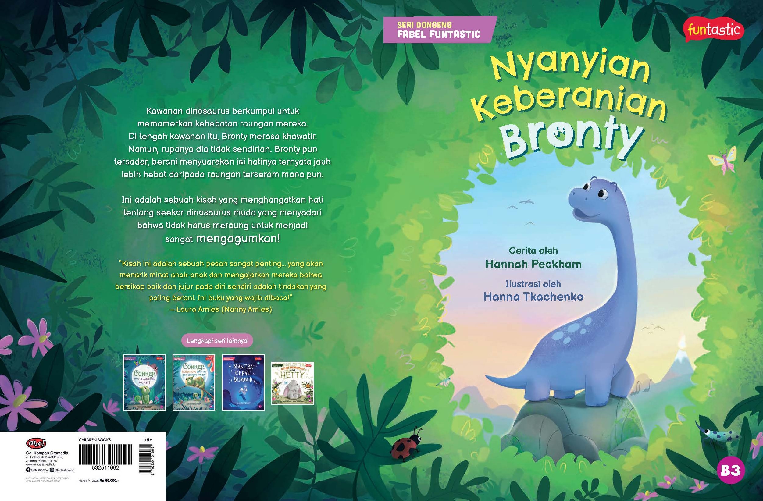 Seri Dongeng Fabel Funtastic: Nyanyian Keberanian Bronty