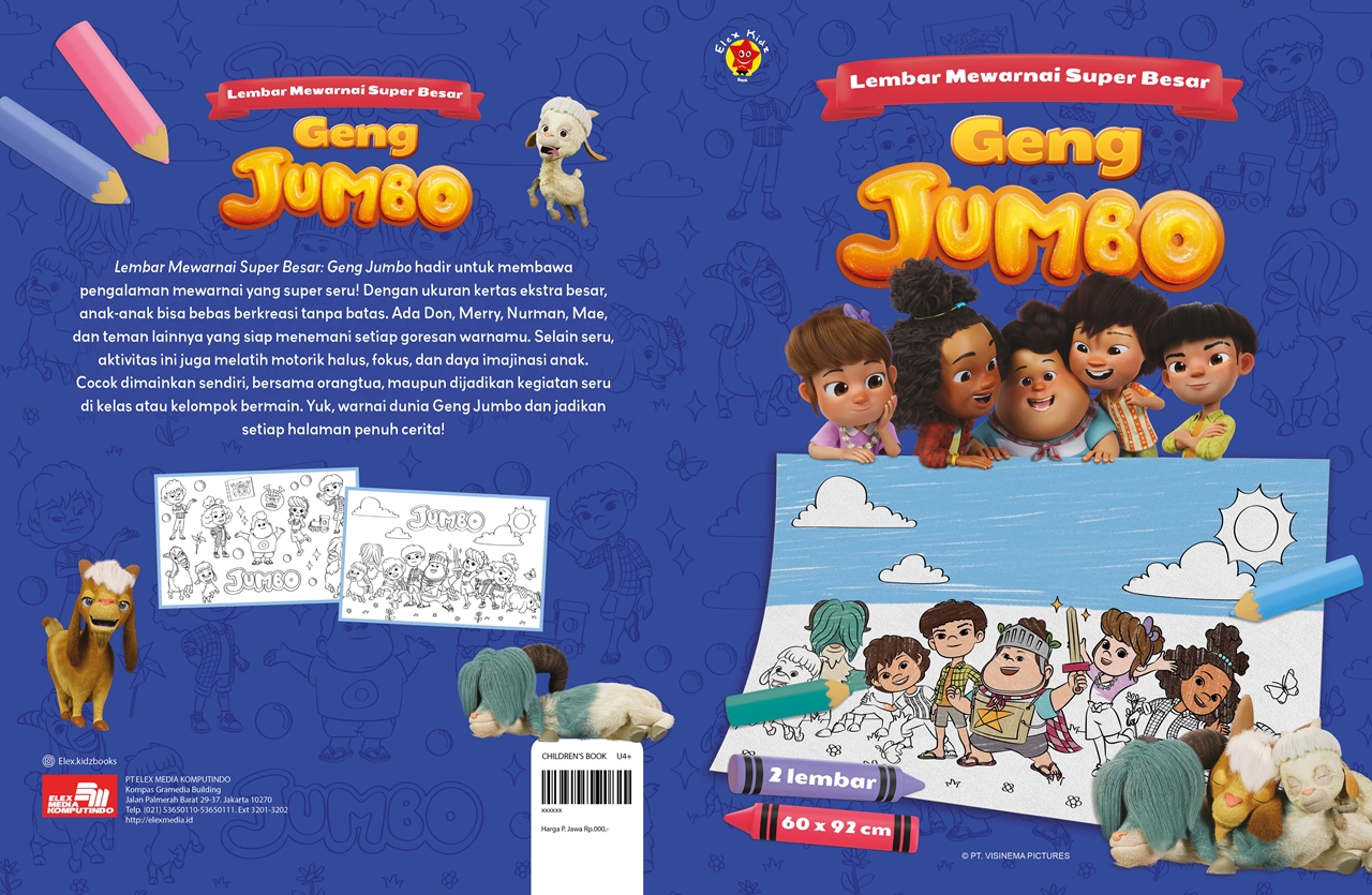 Lembar Mewarnai Super Besar: Geng JUMBO