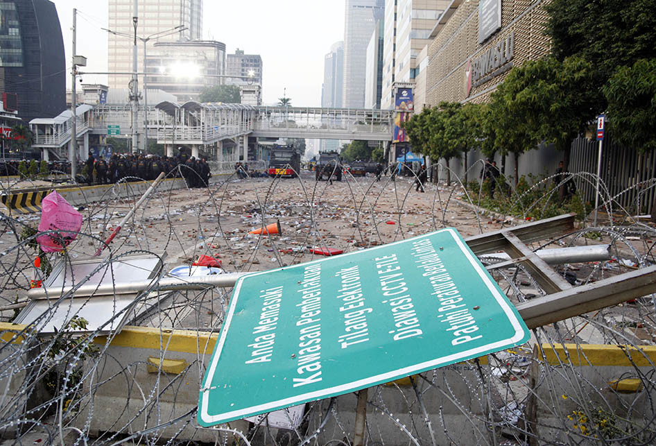 Kawasan Thamrin Pasca-ricuh Aksi 22 Mei