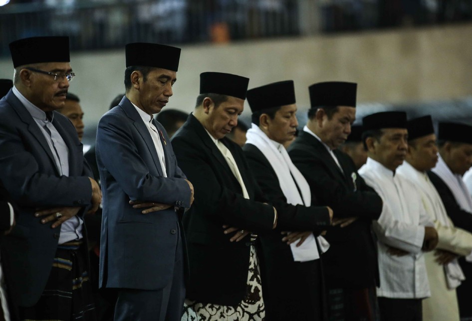 Presiden Joko Widodo Shalat Id di Masjid Istiqlal