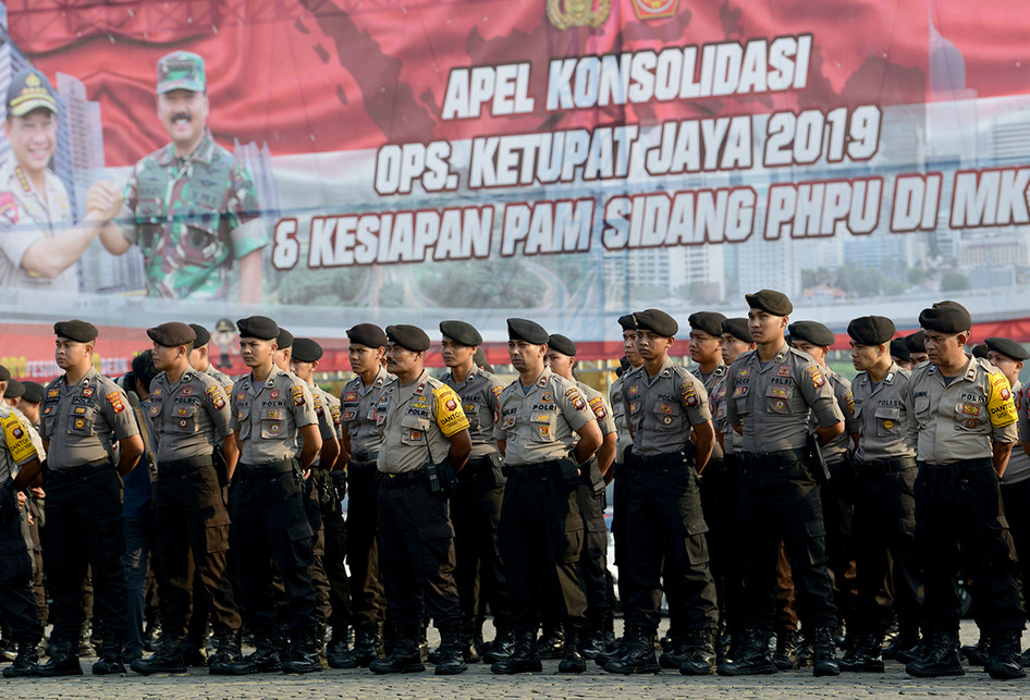 APEL KONSOLIDASI DAN KESIAPAN PAM SIDANG PHPU DI MK