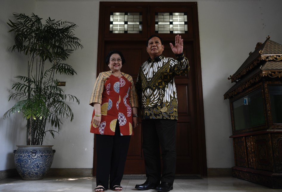 Momen Pertemuan Megawati Soekarnoputri Dan Prabowo Subianto