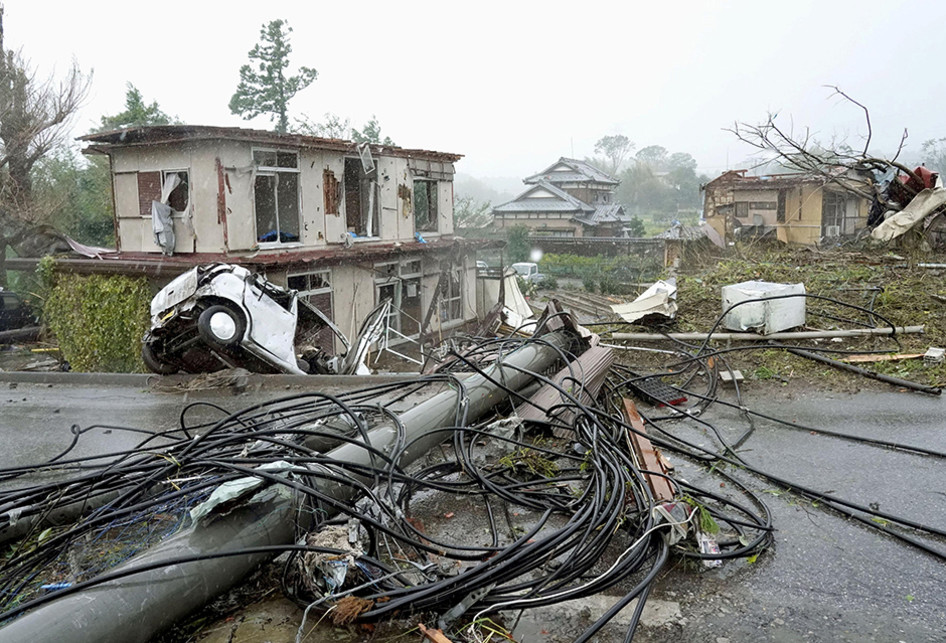 Dampak Topan Hagibis di Jepang