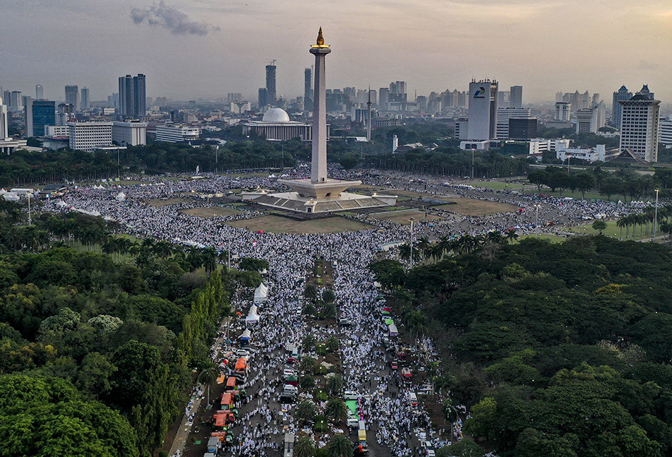 Reuni Akbar 212 di Kawasan Monas