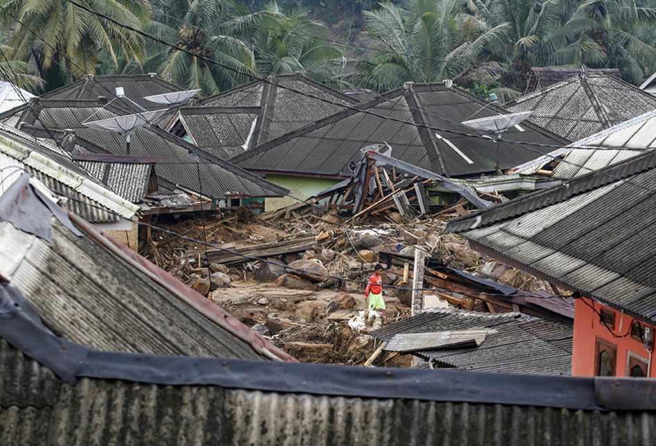 KONDISI DESA ADAT URUG PASCABANJIR BANDANG